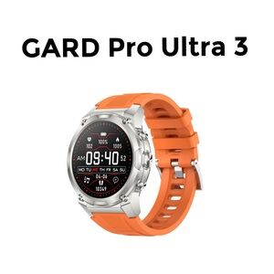 GARD Pro Ultra 3 Smartwatch - Silver and Orange